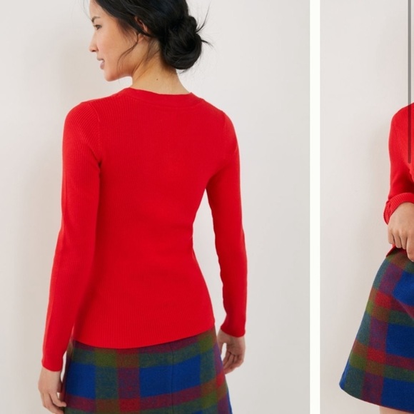 ANTHROPOLOGIE Maeve Thea V-Neck Sweater Size XS. - Picture 3 of 16